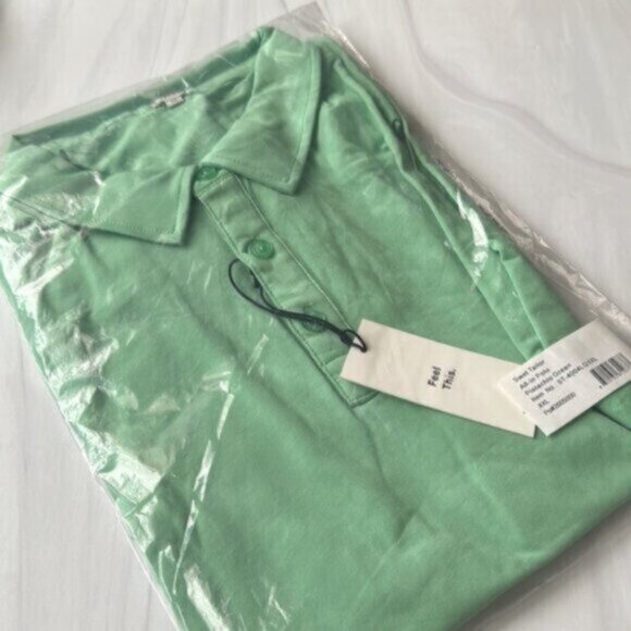 NWT Swet Tailor Men's Pistachio Green All In Polo Swet Polo Size XXL - Picture 7 of 8